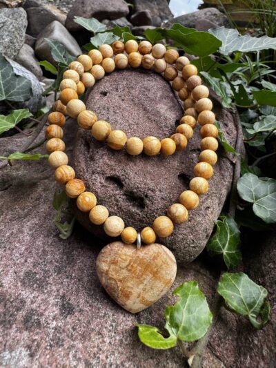 Palo Santo Kette mit Palo Santo Herz