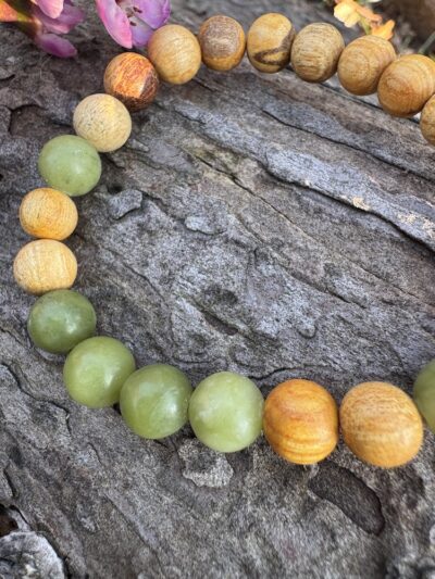 Palo Santo Armband mit Xinyi Jade – Bild 2