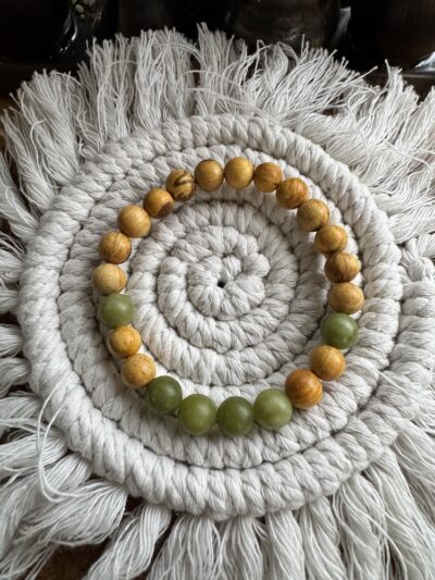 Palo Santo Armband mit Xinyi Jade – Bild 4