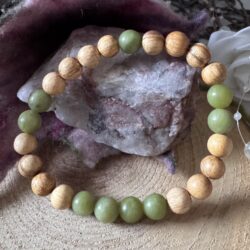 Palo Santo Armband mit Xinyi Jade